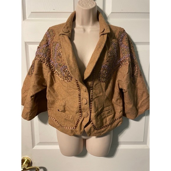 Robert Graham Embroidered Jacket Size 6 - Picture 1 of 9